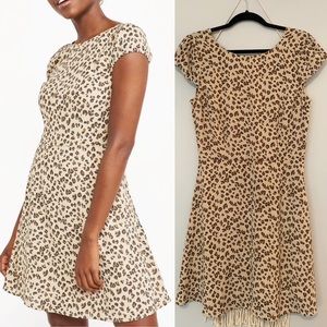 Abercrombie & Fitch Leopard Cap Sleeve Dress